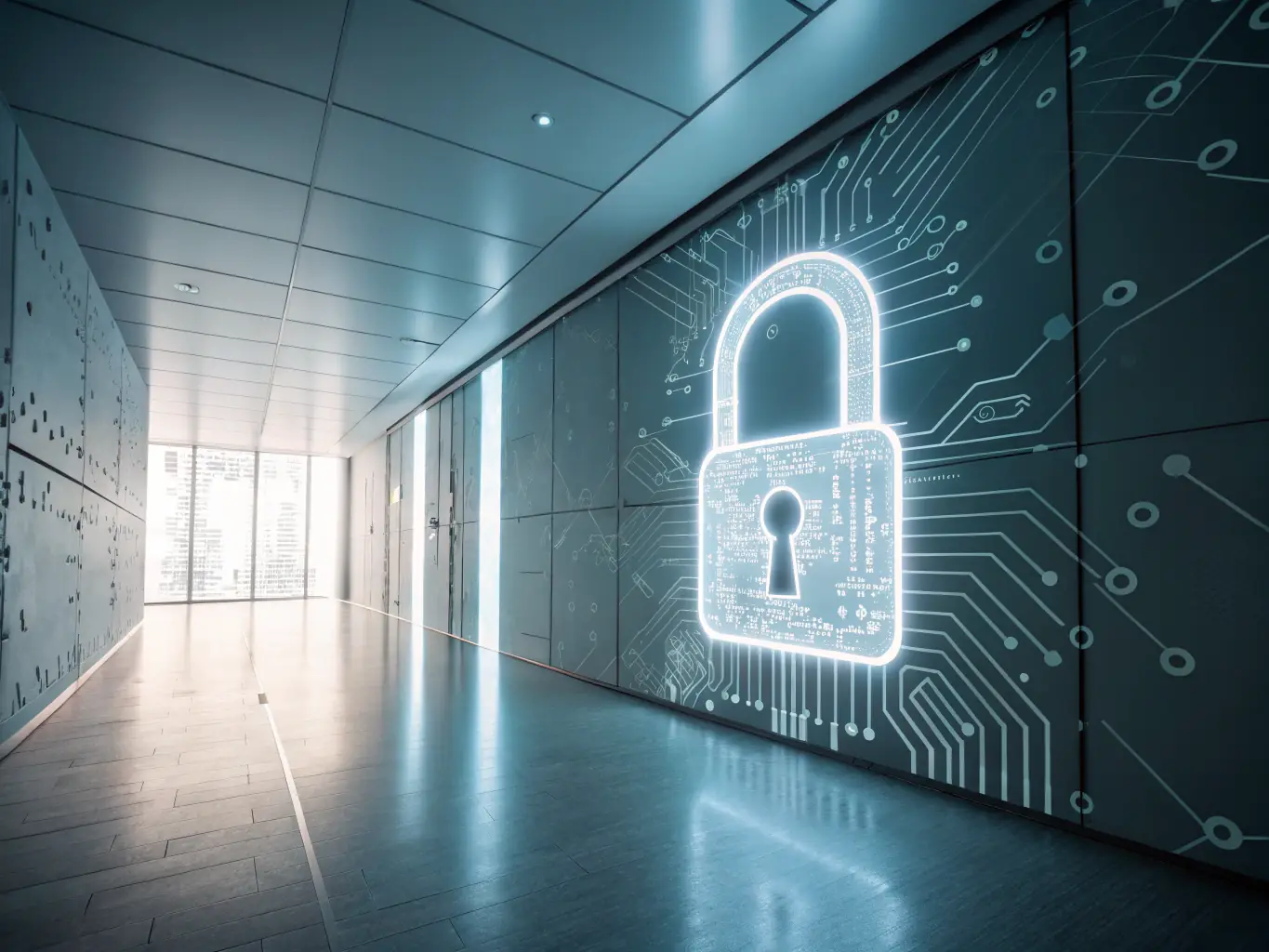 An icon representing advanced security measures, such as multi-factor authentication, encryption, and fraud detection, ensuring the safety of customer data and transactions.